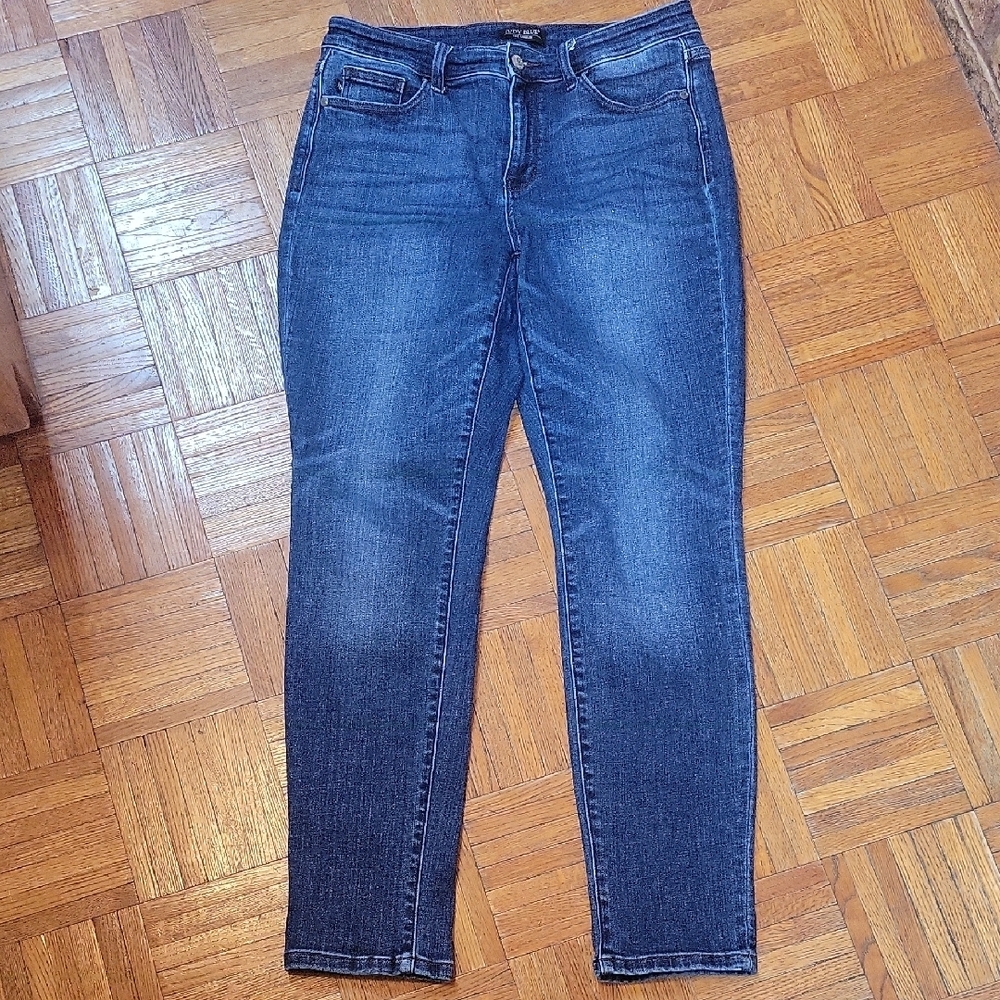 Judy Blue High Rise Slim Fit Skinny Denim Jeans Dark Wash Size 29